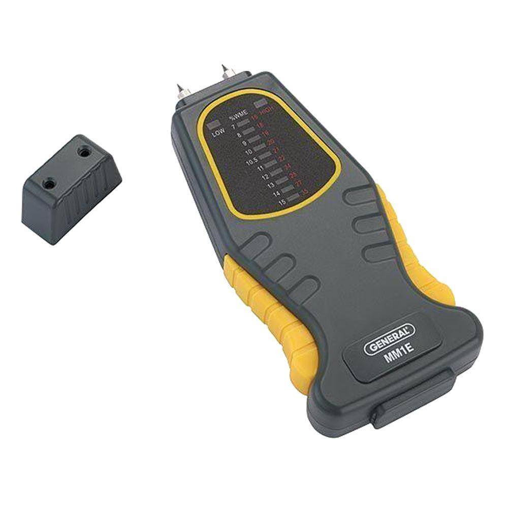 Compact Gray and Yellow LED Display Moisture Meter