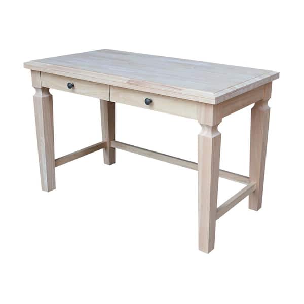 Unfinished wood writing desk discount