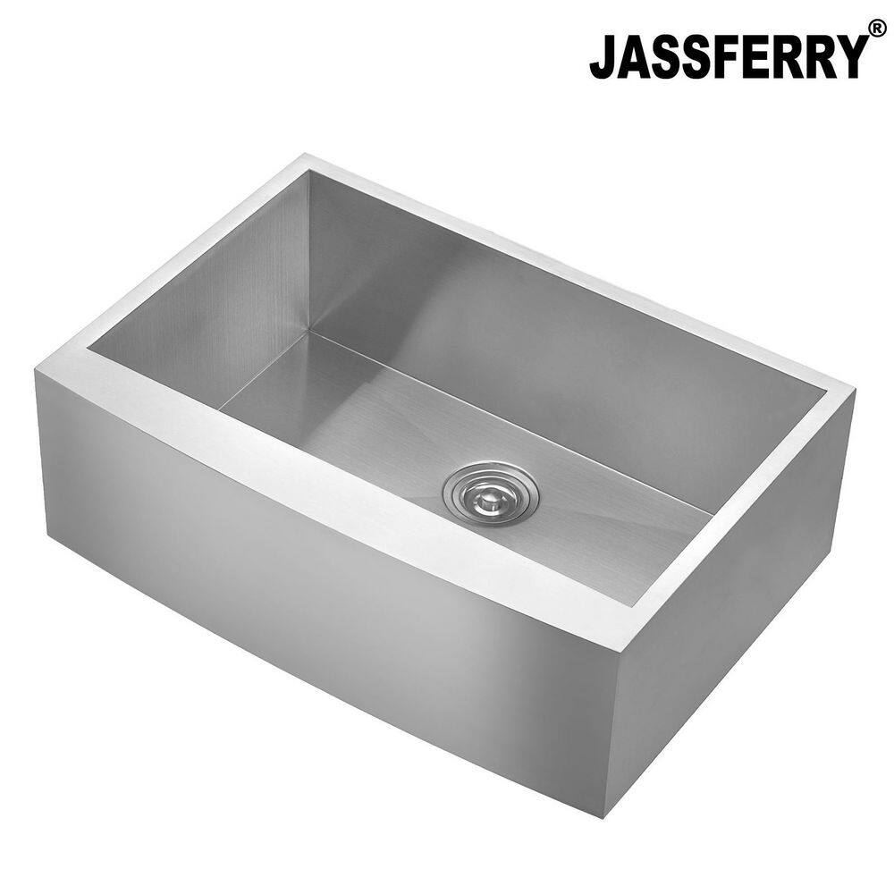 30-Inch Stainless Steel Farmhouse Apron-Front Sink with Pull Down Faucet
