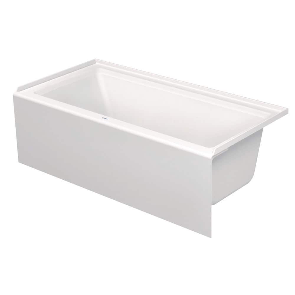 EAN 4053424020365 product image for Architec 66 in. Acrylic Right Drain Rectangular Alcove Bathtub in White | upcitemdb.com