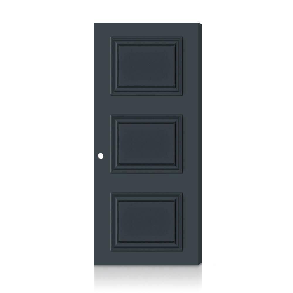 Fire-Rated Palazzo 3 Panel 32 in. x 80 in. Left-Hand/Inswing Charcoal Gray Composite Interior Commercial Door Slab price history on PriceWatchPro