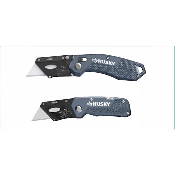 2PK-Rapid Lock uUtility Knife and Compact Utility Knife - Cadet Grey