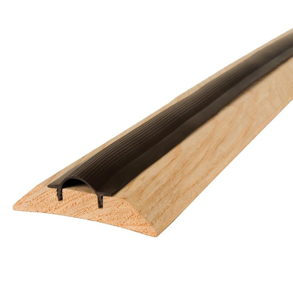 M-D Building Products 3-1/2 in. x 1-7/16 in. x 36 in. Natural Hardwood and Vinyl High-Profile Threshold