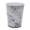 Bath Bliss Metal Trash Can in Marble 24930-MARBLE - The Home Depot