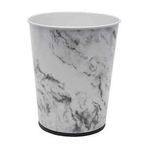 Metal Trash Can in Marble