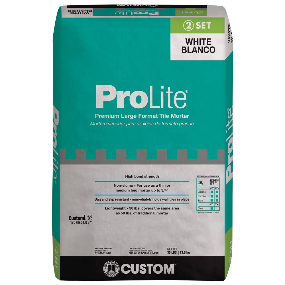 Custom Building Products Prolite 30 Lb White Tile And Stone Mortar Plmw30 The Home Depot Custom Building Products Prolite 30 Lb White Tile And Stone Mortar Plmw30 The Home Depot