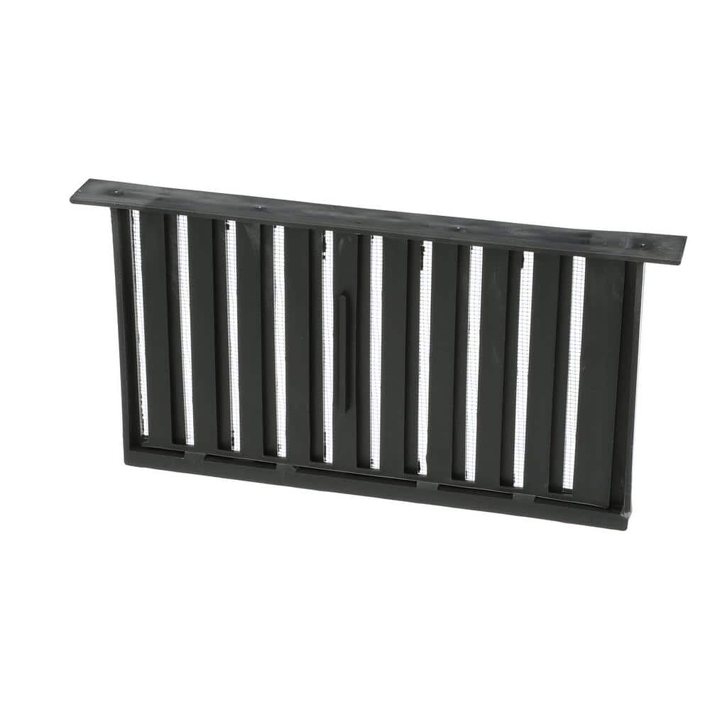 16 in. x 8 in. Jumbo Vent Slider in Black (Carton of 12)