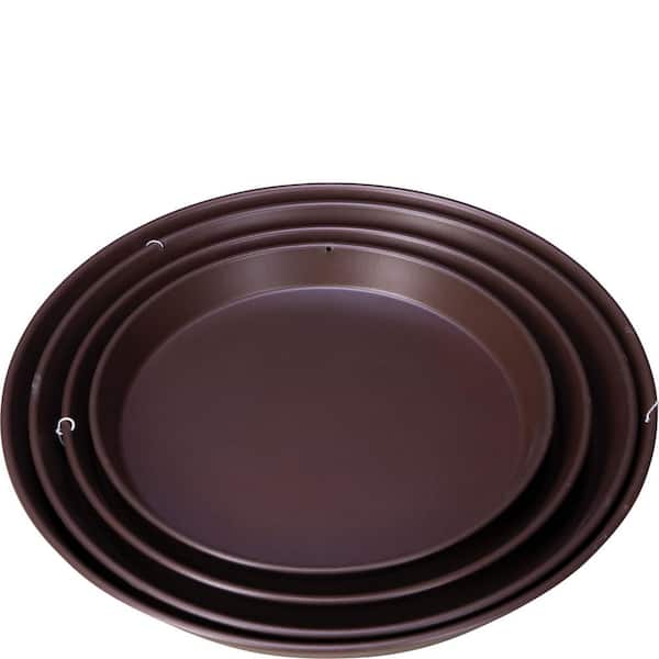 Metal Saucers Set of 4-Matte Black