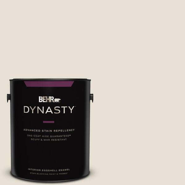 BEHR DYNASTY 1 gal. MQ313 Crisp Linen OneCoat Hide Eggshell Enamel