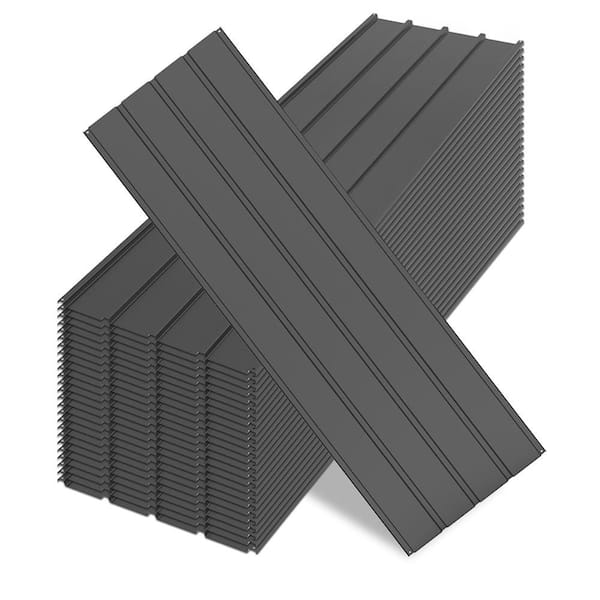 25 Pcs Metal Roofing Panels Kit, 5.28 ft x 1.64 ft Corrugated Siding Sheets for Pergolas, Gazebos, Sheds,Wall & Outdoor
