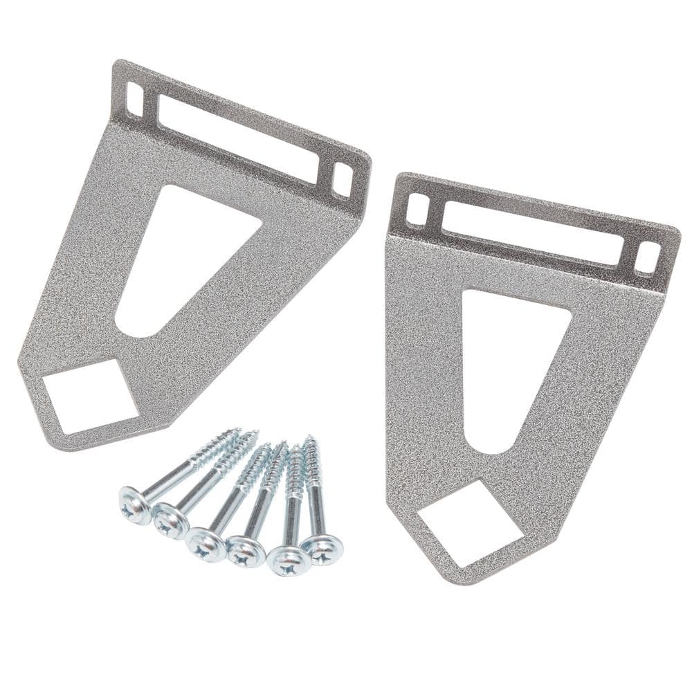 Large Gray Powder-Coated Steel Yard Tool Rack