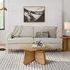 Home Decorators Collection Lisbon 34 in. Natural Round Cane Rattan & Mango Wood Coffee Table TTE-10638