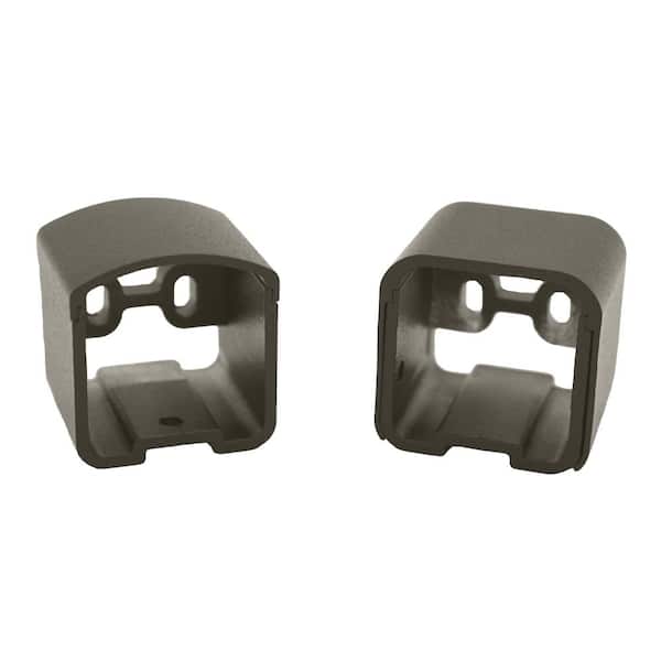 Pegatha Contemporary Level Bracket Kit Charcoal Gray Textured