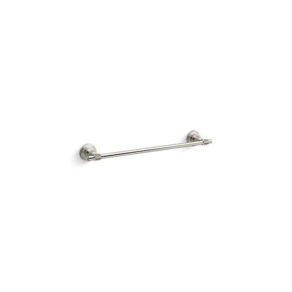 KOHLER Torrington 18 in. Wall Mounted Single Towel Bar in Vibrant Polished Nickel