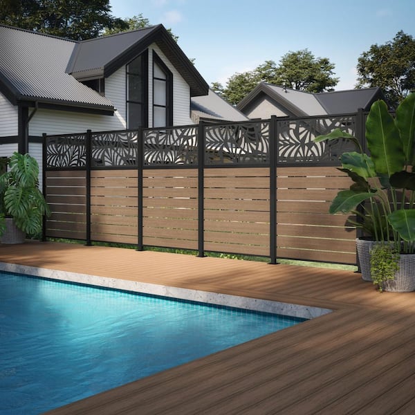 Brown Privacy Screen System Infill Boards (4-Pack)