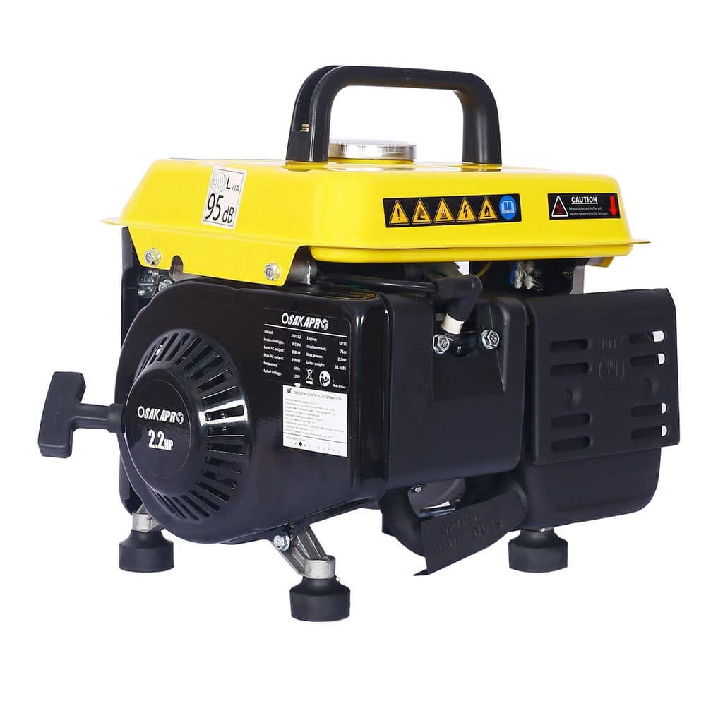 900W Peak Power Portable Multifunctional Low Noise Outdoor Gas Generator (Yellow Top) price history on PriceWatchPro