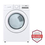7.4 Cu. Ft. Vented Stackable Electric Dryer in White with Sensor Dry