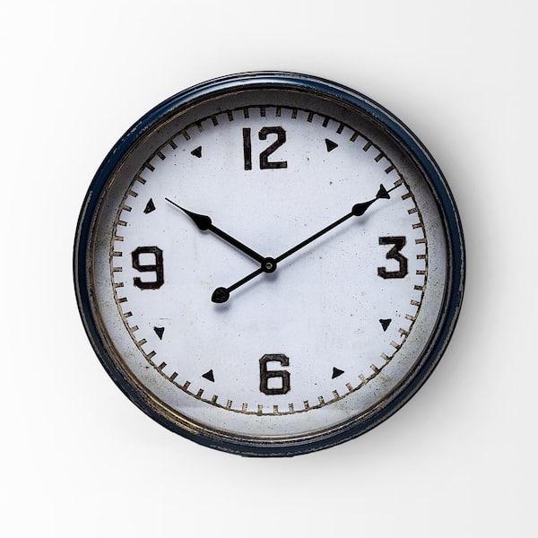 Hereward 16 in. Round Large Modern Wall Clock