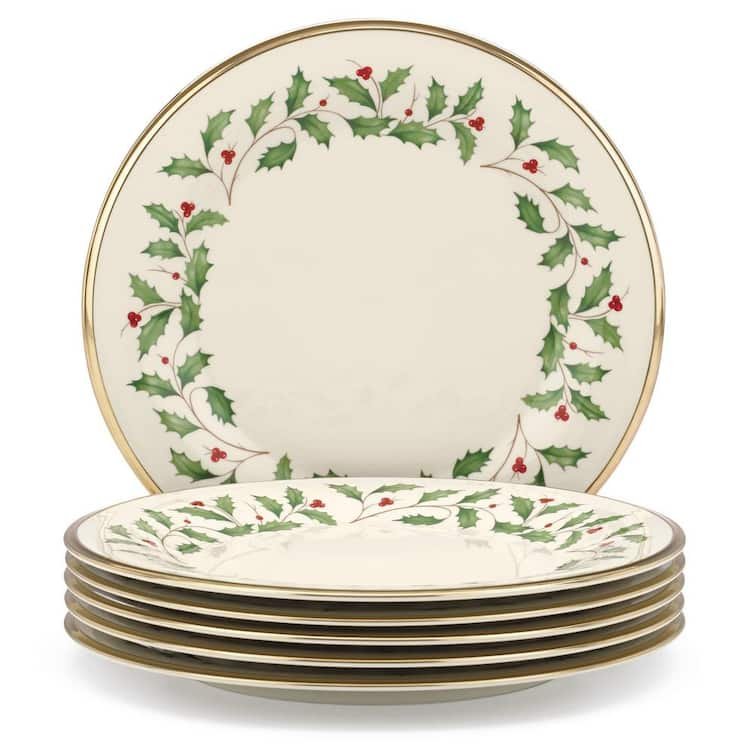 Lenox Holiday 6-Piece Seasonal Ivory Bone China Dinnerware Set (Service for 6)