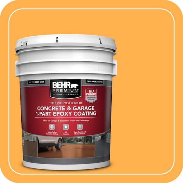 BEHR PREMIUM 5 gal. #P250-6 Splendor Gold Self-Priming 1-Part Epoxy ...