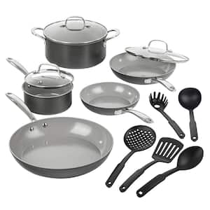 Cuisinart Classic 13pc Hard Anodized Cookware Set Silver/Black