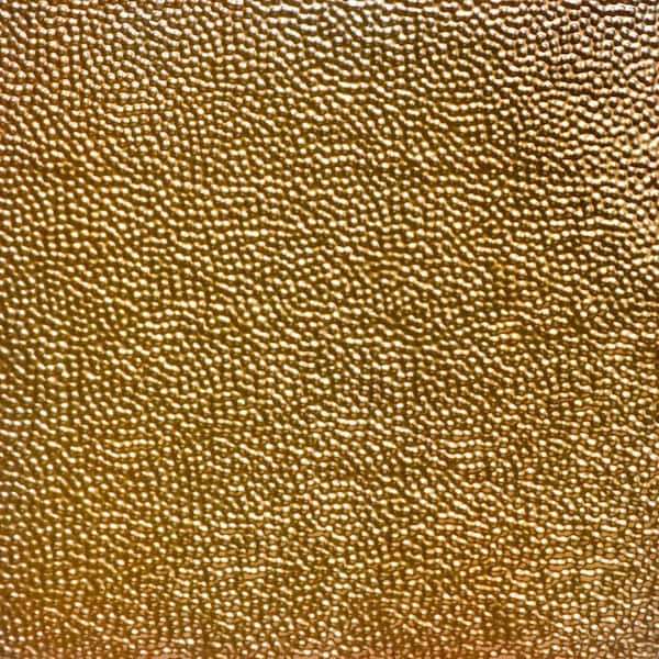 FROM PLAIN TO BEAUTIFUL IN HOURS Shanko Lincoln Copper 2 ft. x 2 ft. Decorative Lay-in Tin Ceiling Tile (24 sq. ft./case)