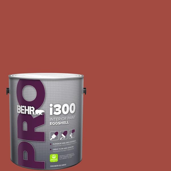 BEHR PRO 1 gal. #170D-7 Farmhouse Red Eggshell Interior Paint