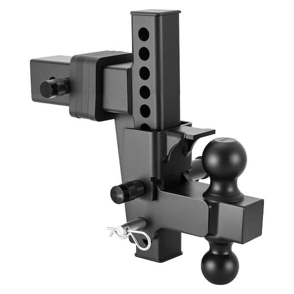 Adjustable Trailer Hitch for 2.5 in. Receiver Includes 2 in. and 2-5/16 in. Balls 21000 lbs. Capacity, 9 in. Drop, Black