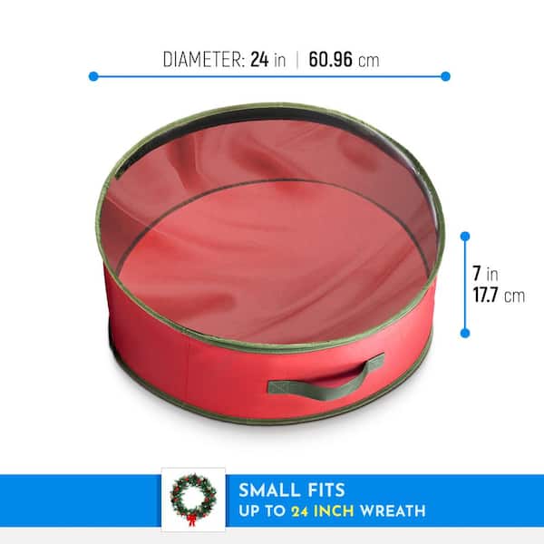 OSTO 24 Artificial Red with Clear Top Nonwoven Christmas