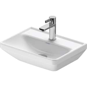 D-Neo 5.13 in. Wall-Mounted Rectangular Bathroom Sink in White