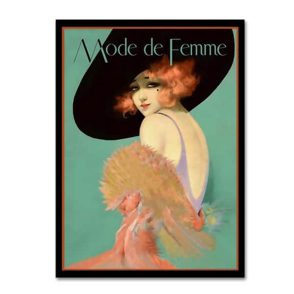 Trademark Fine Art Vintage Lavoie 'Fashion Women 27' Canvas Unframed Photography Wall Art 14 in. x 19 in