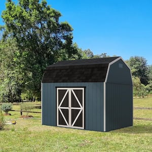 Installed Braymore 10 ft. x 12 ft. Wooden Shed with Onyx Black Shingles