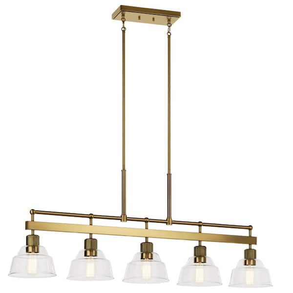 Kichler Eastmont 5-Light Brushed Gold Vintage Chandelier
