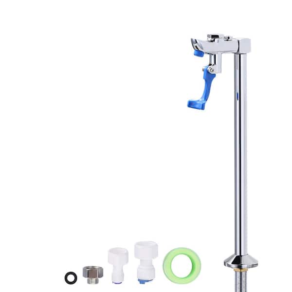 AVITAS Brass 14 in. Commercial Deck Mounted Glass Filler Faucet, High Arc Glass Filling Faucet in Polished Chrome