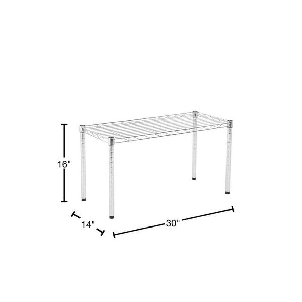  Quantum Storage Systems 3042C-1 Extra Shelf for 30 Deep Wire  Shelves, Chrome Finish, 800 lb. Load Capacity, 1 Height x 42 Width x 30  Depth : Home & Kitchen