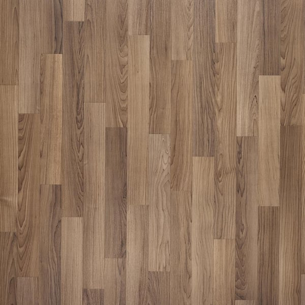 TrafficMaster Take Home Sample - Acorn Brown Oak 5 MIL Waterproof