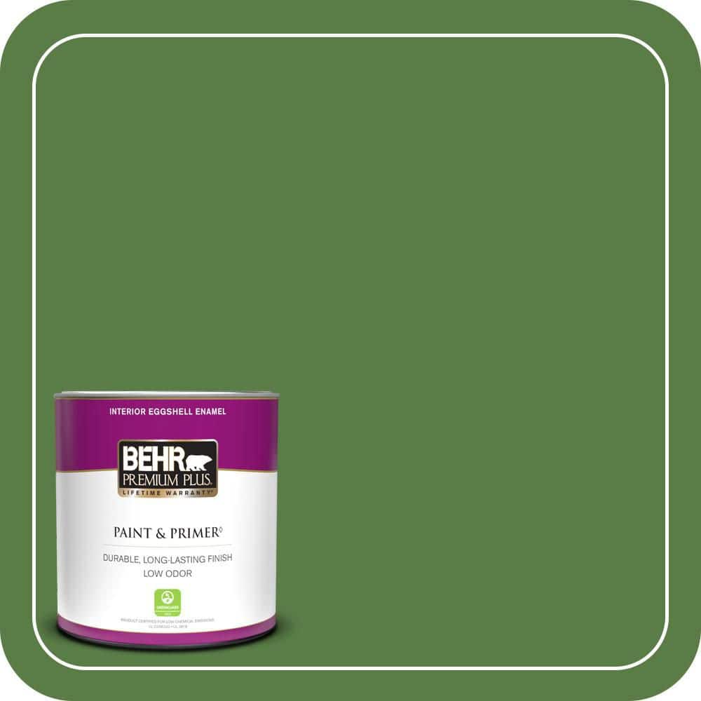 1 qt. #S-H-430 Mossy Green Eggshell Enamel Low Odor Interior Paint & Primer price history on PriceWatchPro