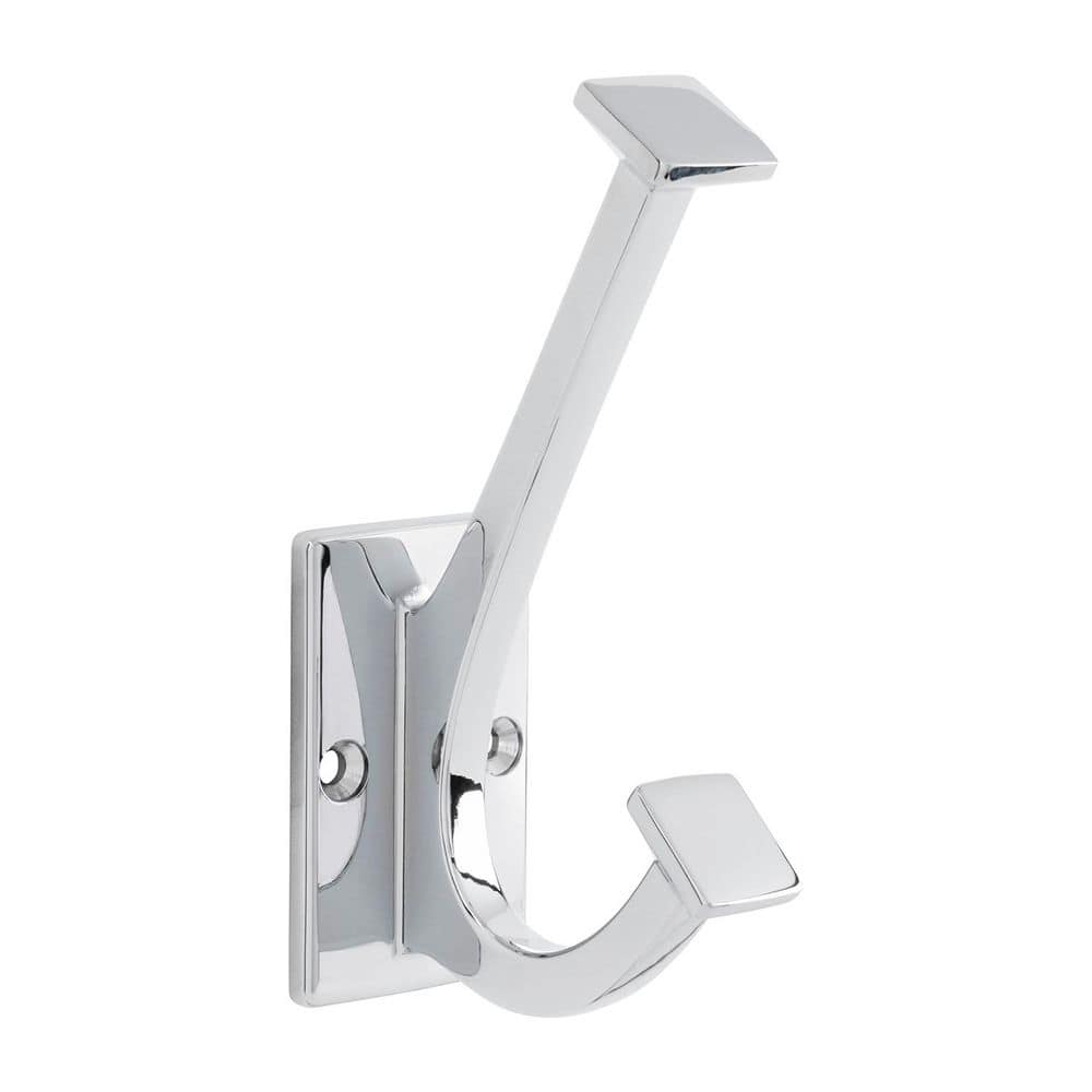 Skylight 4-7/8 in. x 1-1/2 in. Zinc 35 lbs. Capacity Polished Chrome Decorative Wall Hook (5-Pack) price history on PriceWatchPro