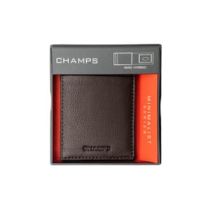 Minimalist Khaki Genuine Leather RFID Blocking Mag-Hybrid Card Holder in Gift Box