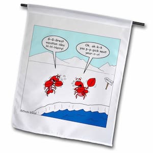 Rich Diesslins Funny General - Editorial Cartoons 1 ft. x 1-1/2 ft. Lobster Bad Vacation Spots Flag