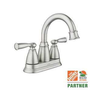 Banbury 4 in. Centerset Double Handle Bathroom Faucet in Brushed Nickel