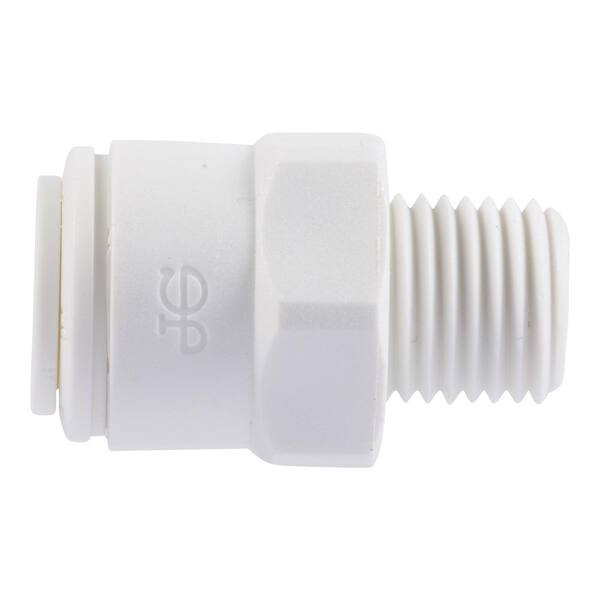 thumbnail image 2 of Numatics 1/4" Hose X 3/8" NPT Push To Connect Straight Male Connector – 4 Pack, Nickel Plated Brass 2 of 2