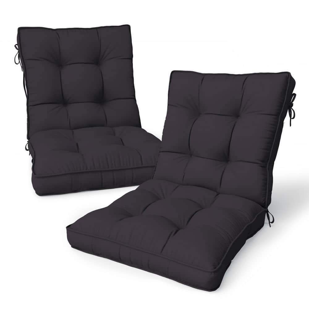 43 x 23 x 6 in. Outdoor Tufted Dining and Rocking Chair Cushion, Waterproof Replacement Seat, Grey (2-Pack) price history on PriceWatchPro