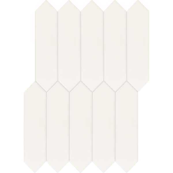 Daltile LuxeCraft Artic White Matte 3 in. x 12 in. Glazed Ceramic Picket Wall Tile (8.8 sq. ft./Case)