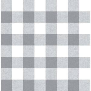 Paramount, Black and White Picnic Plaid 18 in. x  in. Peel and Stick  Wallpaper WQNW34500 - The Home Depot