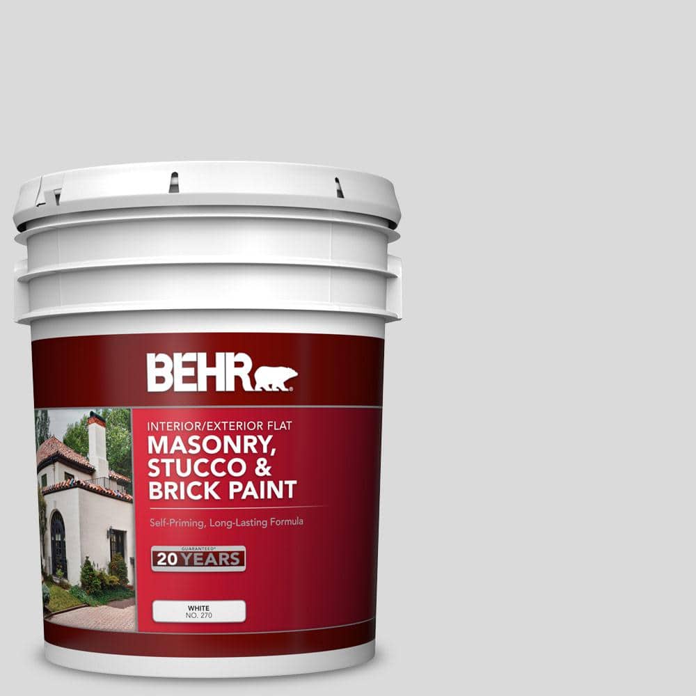 5 gal. #790E-1 Subtle Touch Flat Interior/Exterior Masonry, Stucco and Bric