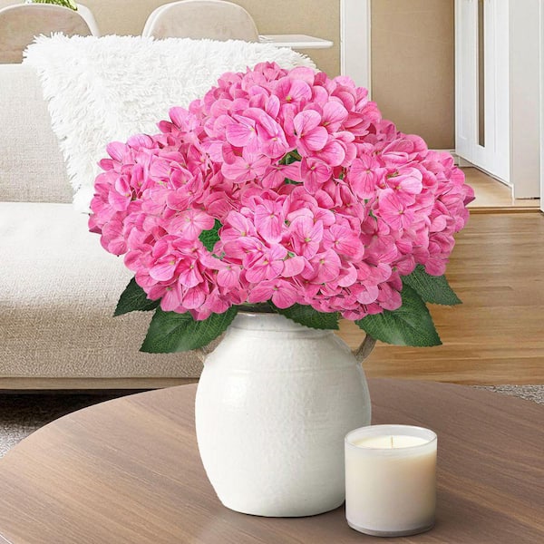 新品未使用　OHGA FLOWER JAGUARD ピンク LIVING LUXURY 18 in. Pink Fuchsia Natural Touch Artificial