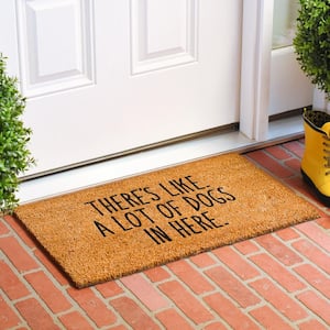 There's Like a Lot of Dogs Here 24 in. x 48 in. Door Mat