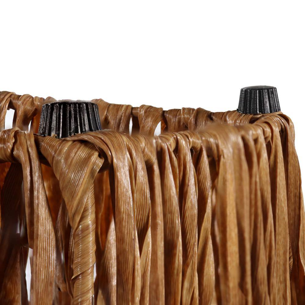 Barley Poly-Wicker Tall Planters with Black Plastic Insert - Set of 2
