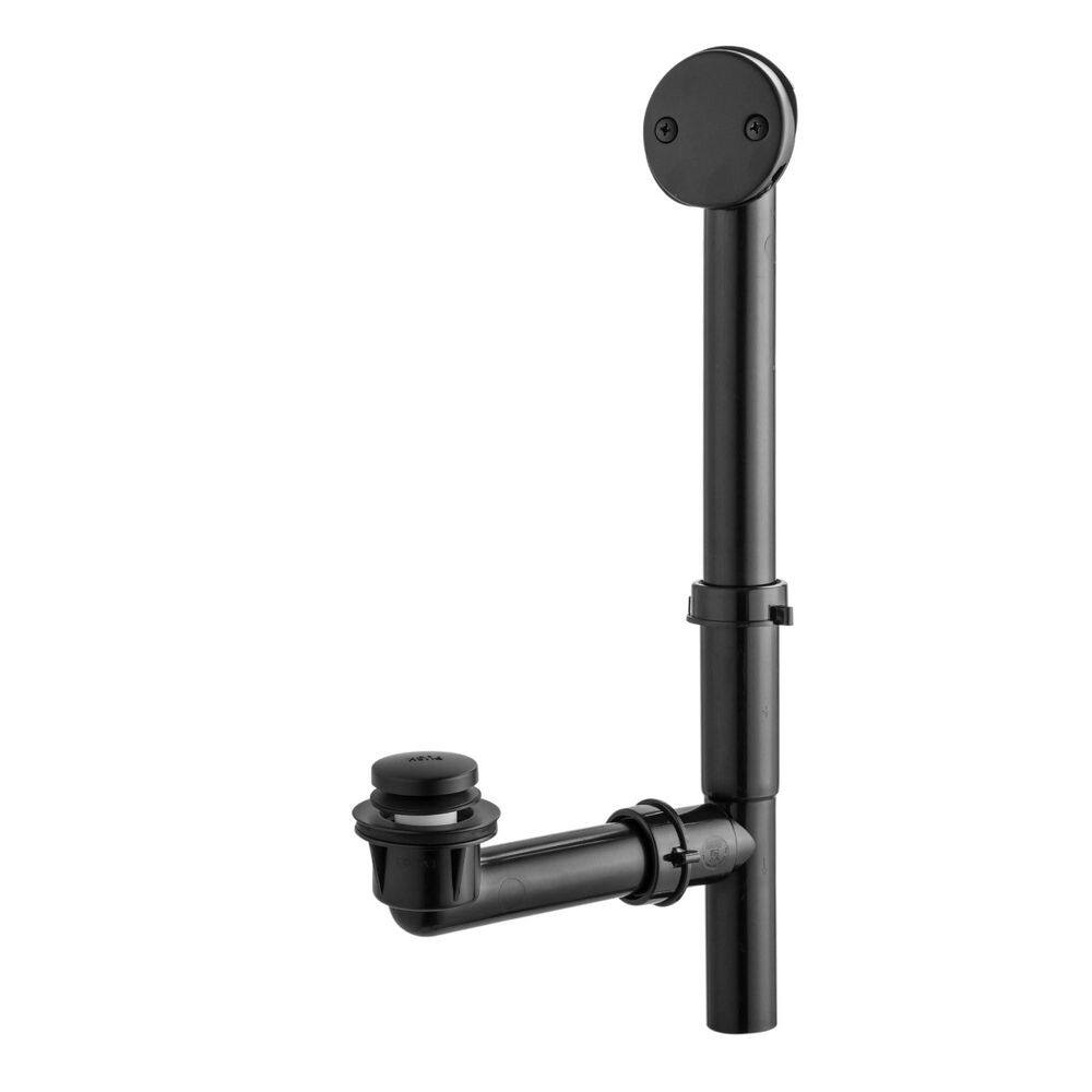 1-Piece Bathroom Accessory Set in Matte Black, 1.5 in. Tubular Bath Drain Kit with Tip-Toe Bath Drain Stopper price history on PriceWatchPro